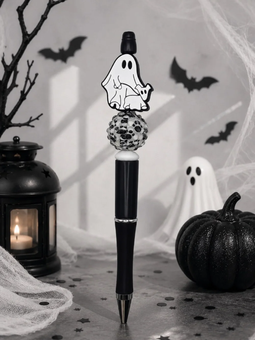 Ghostly Beaded Pen